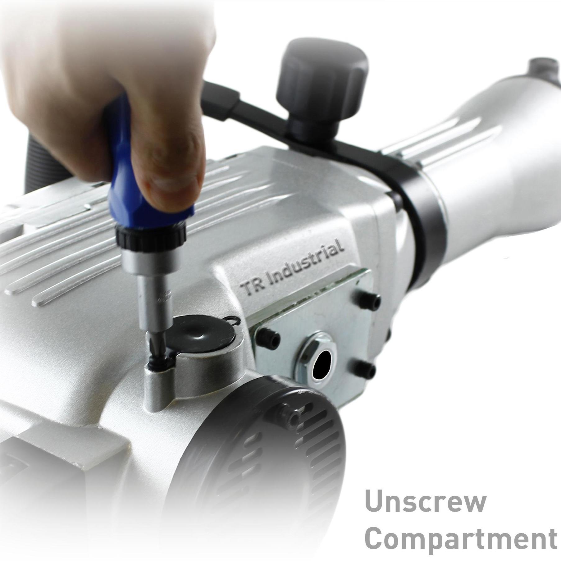 TR Industrial TR89105 Original Demolition Jack Hammer with Point and Flat Chisel Bit, Silver Xtreme Power Jack Hammer TR Industrial TR89105 Original Demolition