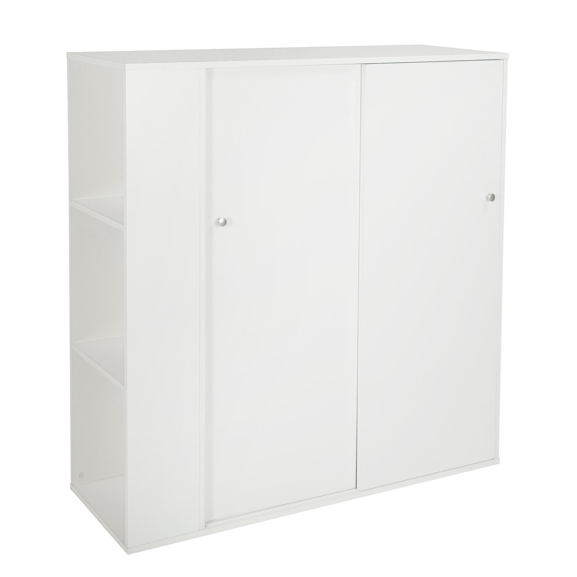 South Shore Kids Storage with Sliding Doors, Pure