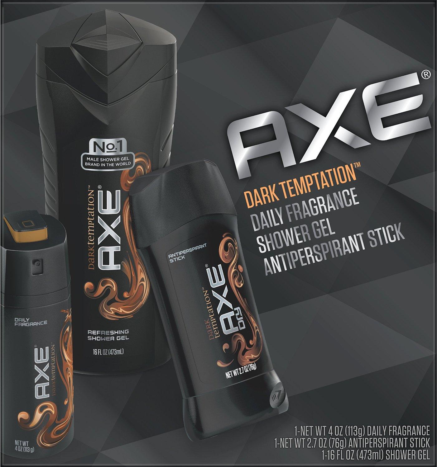 Amazon.com : Axe Regimen Gift Set For Men, Dark Temptation, 3 Pc : Beauty