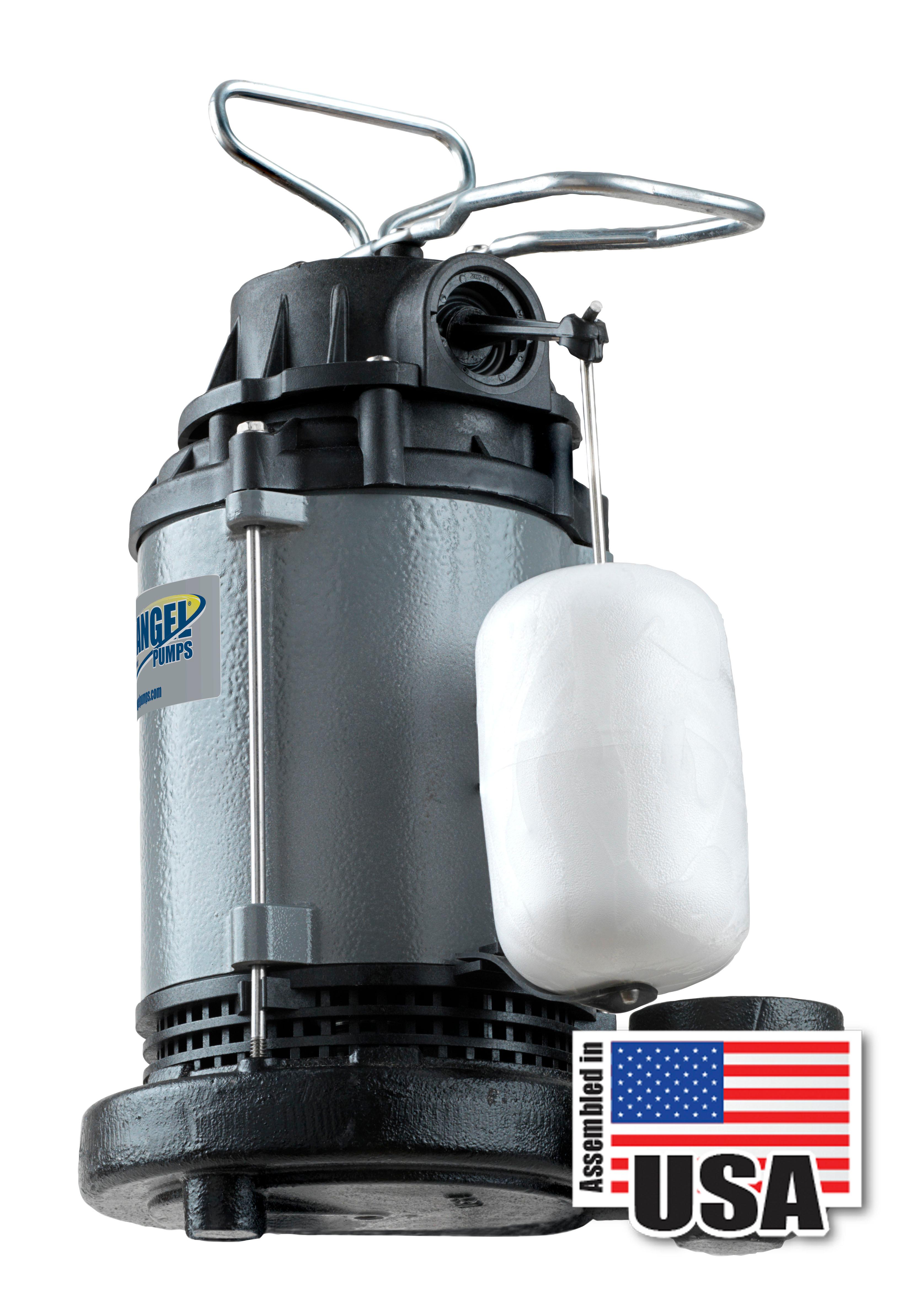 Blue Angel Pumps F50CIS 1/2 hp Heavy Duty series Submersible Cast Iron