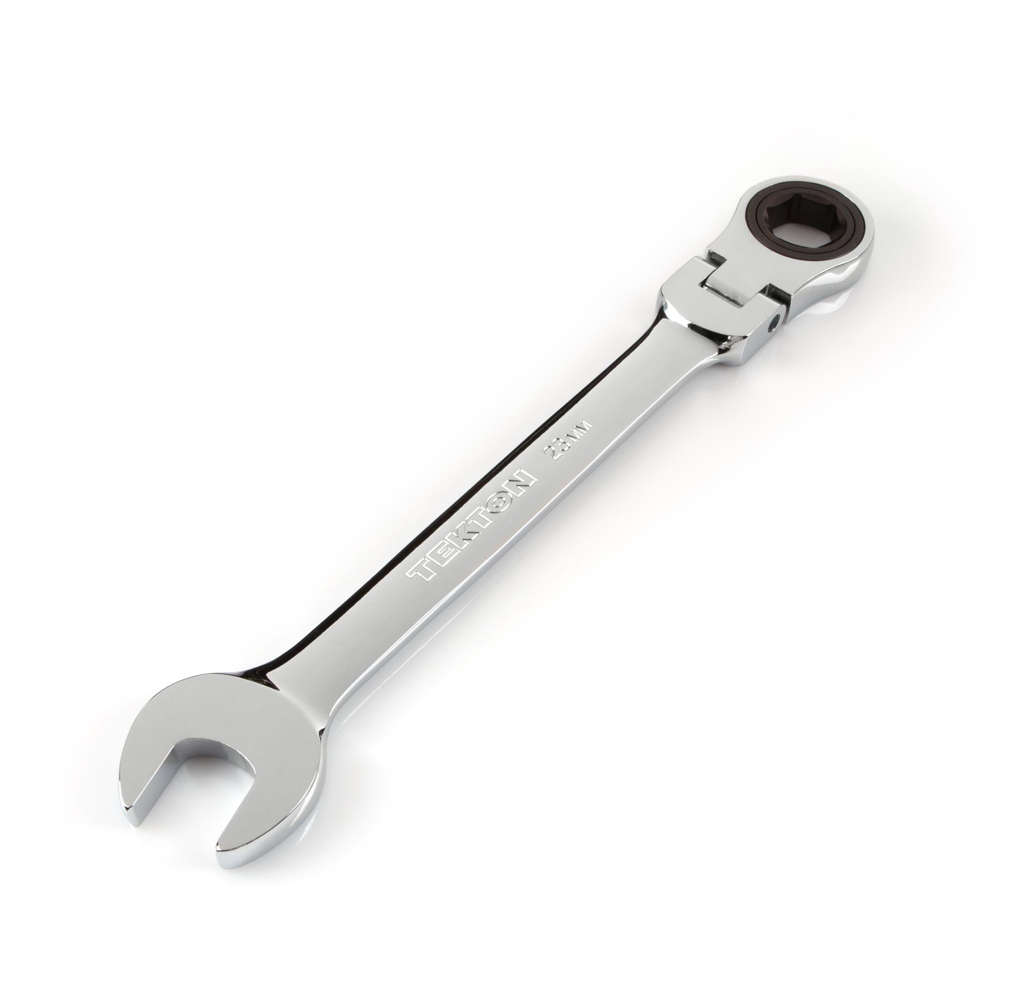 TEKTON WRN57123 FlexHead Ratcheting Combination Wrench, 23 mm