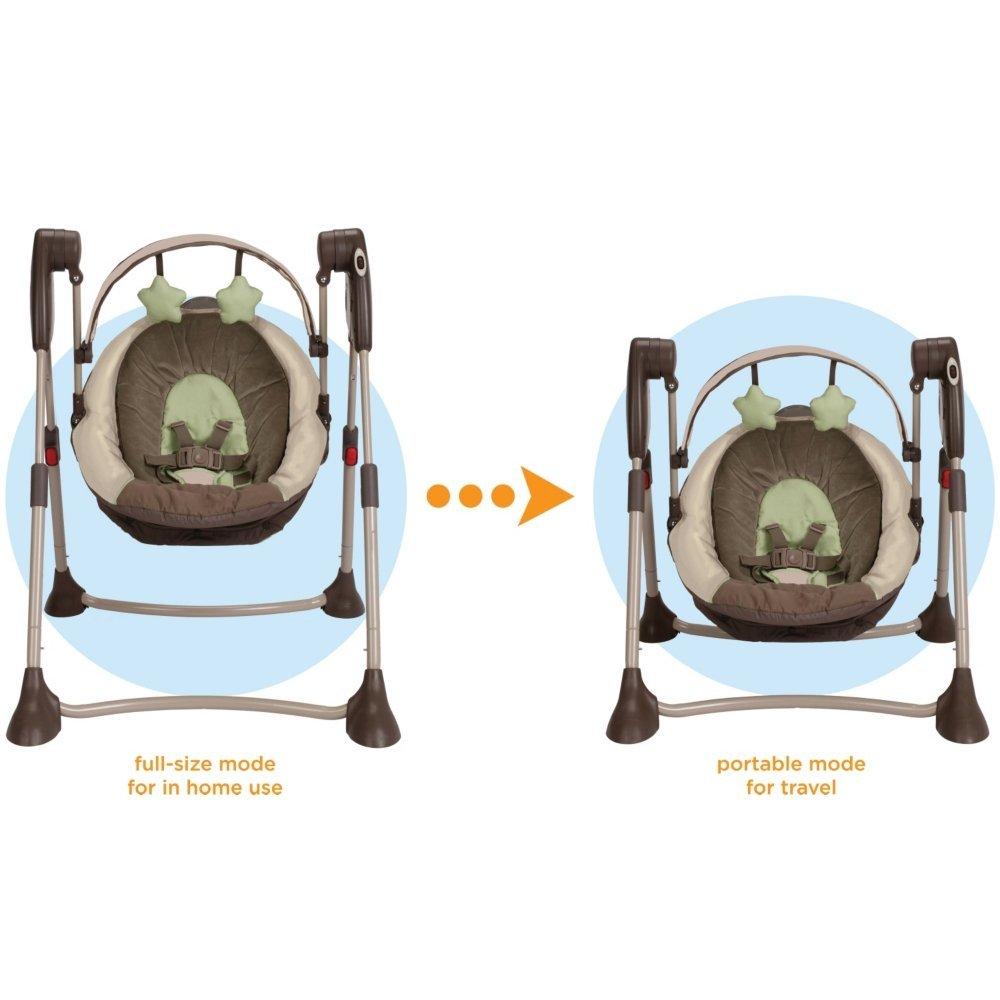 Graco Swing By Me Portable 2in1 Swing, Little Hoot