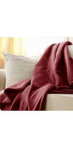 Sunbeam Microplush Heated Throw