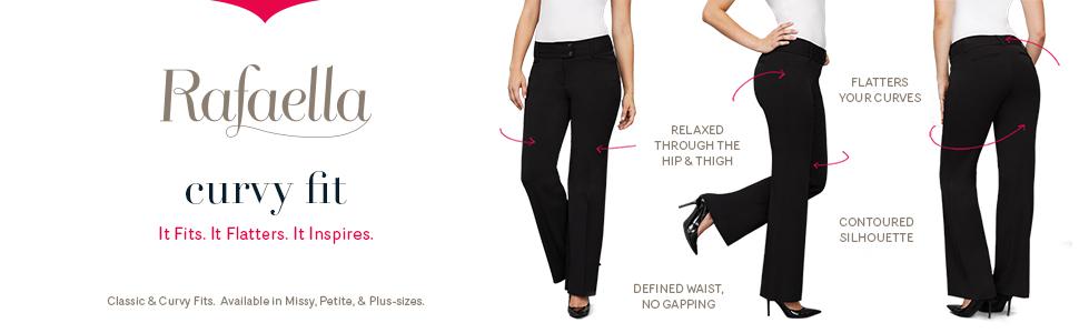 rafaella pants curvy fit plus size