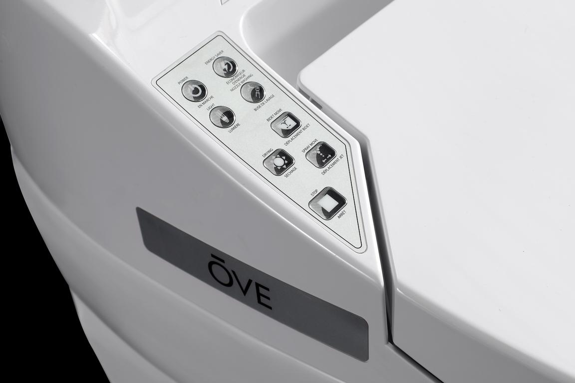 Ove Decors SMART TOILET Single Flush System and Heated Seat with Remote
