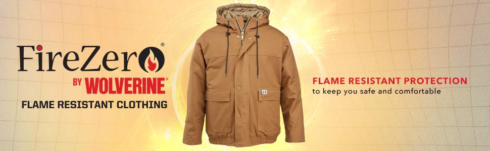 Flame Resistant Hooded Work Jacket 