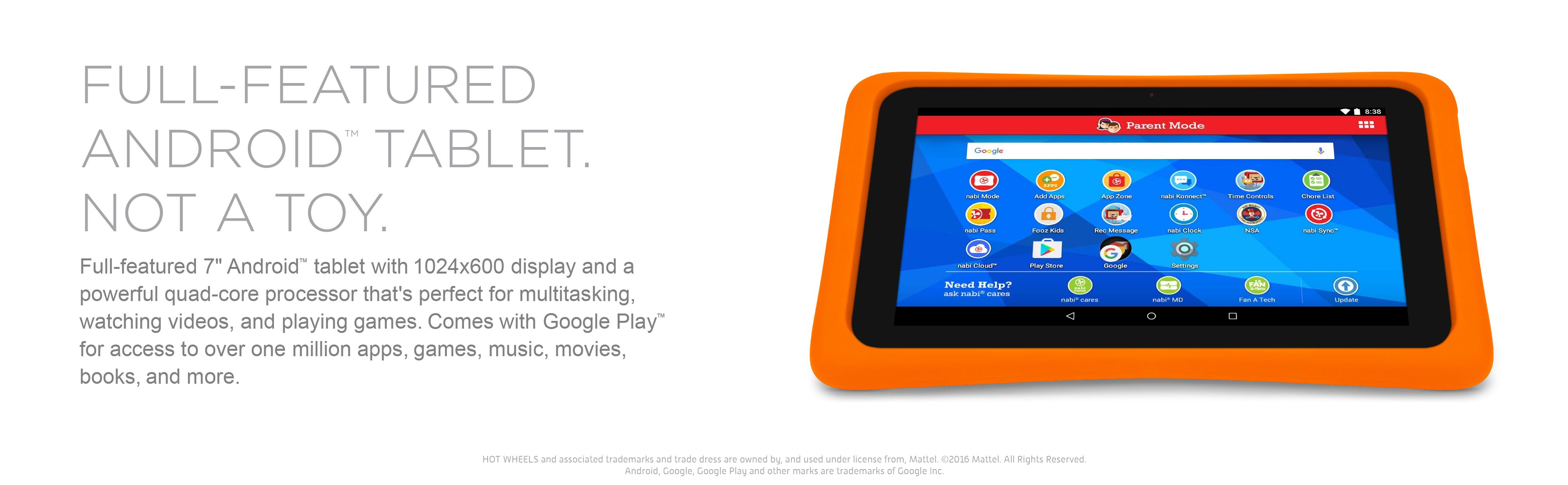 Amazon.com: Hot Wheels Tablet. Powered by nabi: Toys & Games