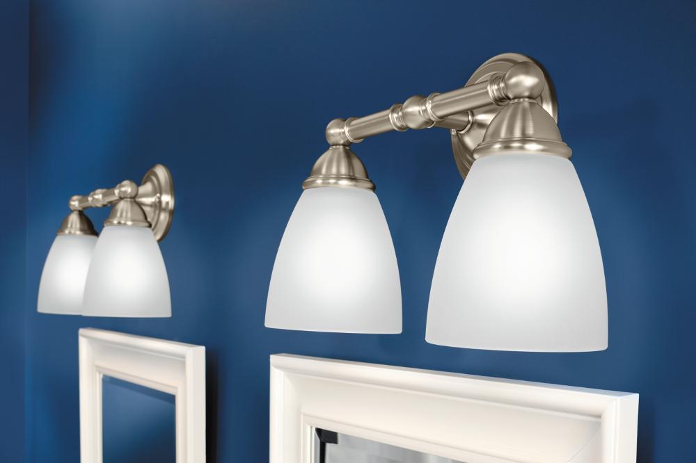 Moen YB2262CH Brantford Bath Lighting, Chrome Bathroom Hardware