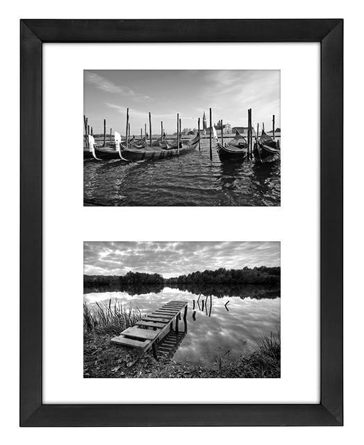 11x14 Collage Picture Frame Displays Two 5x7 inch