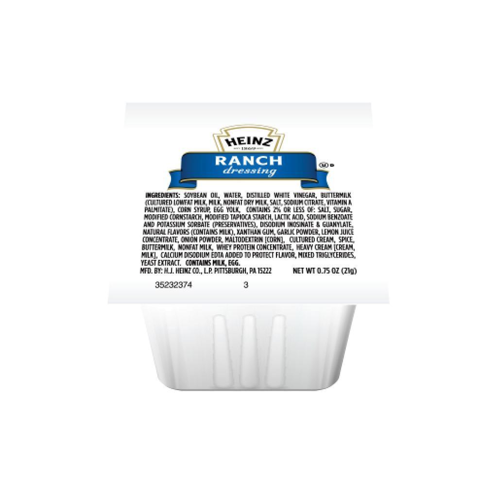 Heinz Ranch Dressing Single Serve Packet (0.75 oz Packets
