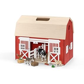 schleich barn with animals and accessories