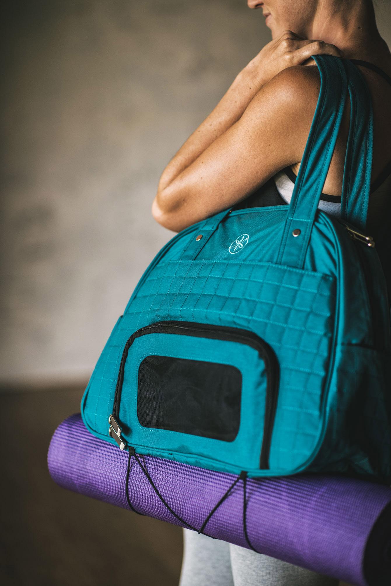 Gaiam Everything Fits Gym Bag, Teal Sports & Outdoors