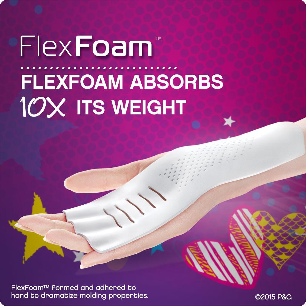 Always Totally Teen Always Radiant Infinity Pads, 14 Count