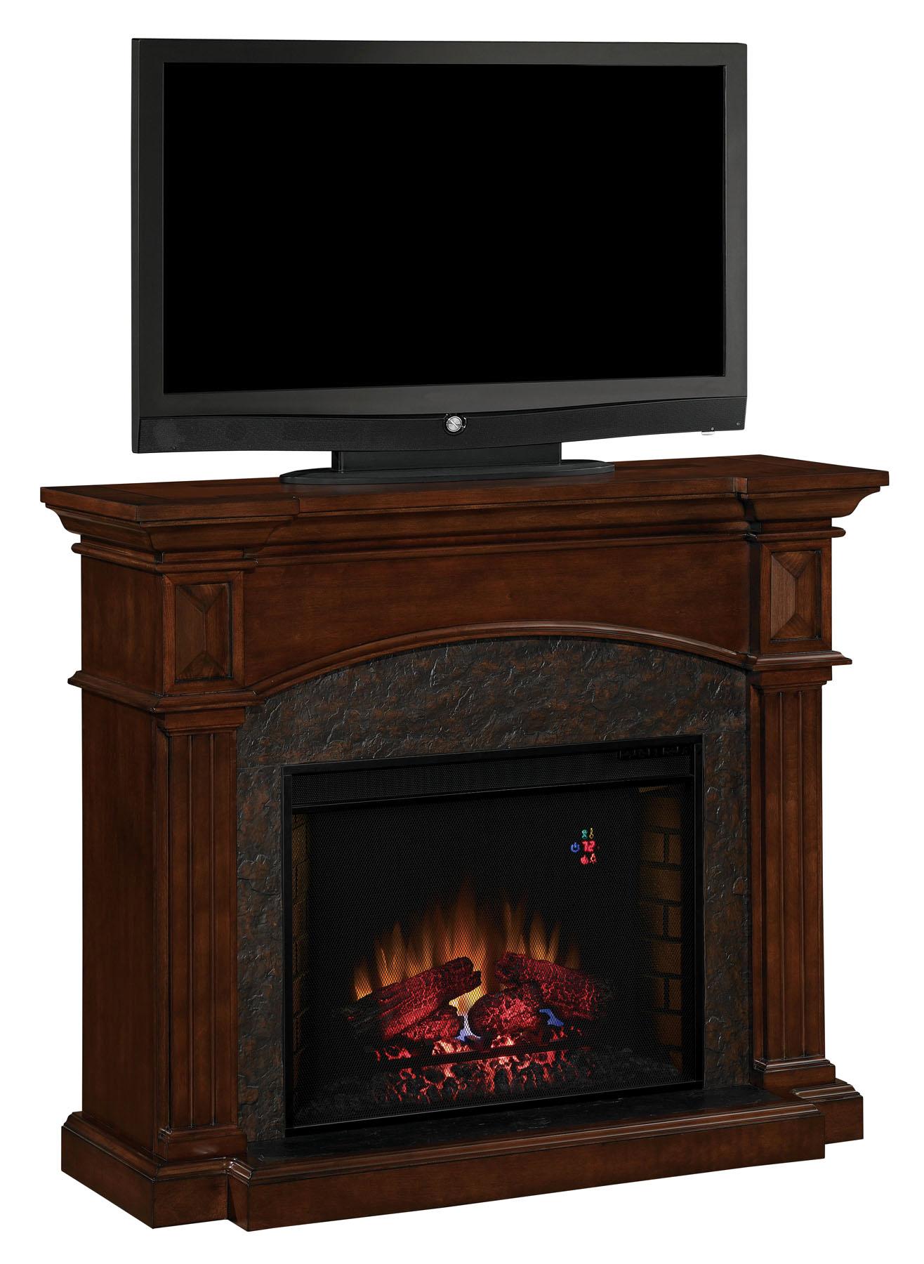 ClassicFlame 28WM4311C259 Toledo Wall Fireplace Mantel, Cocoa (Electric Fireplace