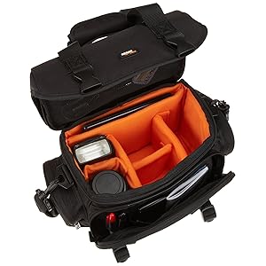 Amazon.com : AmazonBasics Large DSLR Gadget Bag (Orange