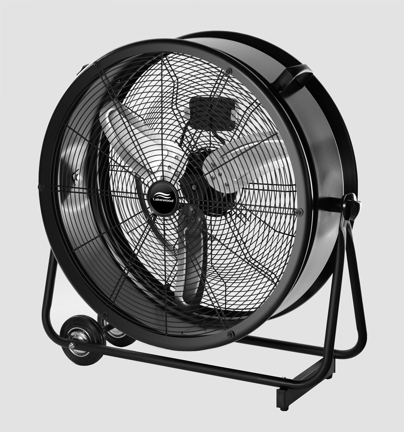 Lakewood 24Inch Industrial Grade Drum Fan, LUF2402ABM