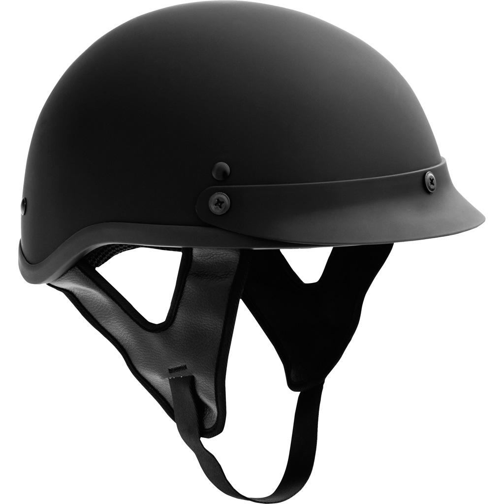 Fuel Helmets SHHHFL66 HH Series Half Helmet, Flat Black, Large Automotive