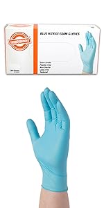 Blue, Nitrile, Glove, Box, Disposable Gloves, Latex Rubber Free, Medical Exam Gloves, Powder Free