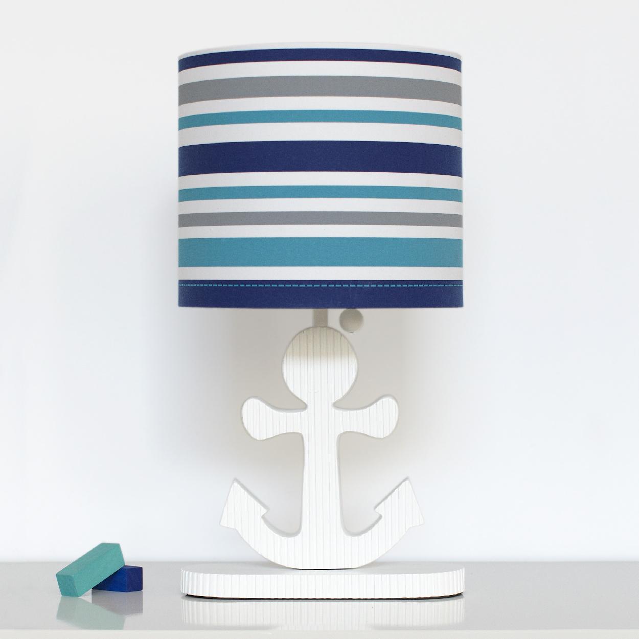 Just Born Nursery Lamp, High Seas Collection w/Striped