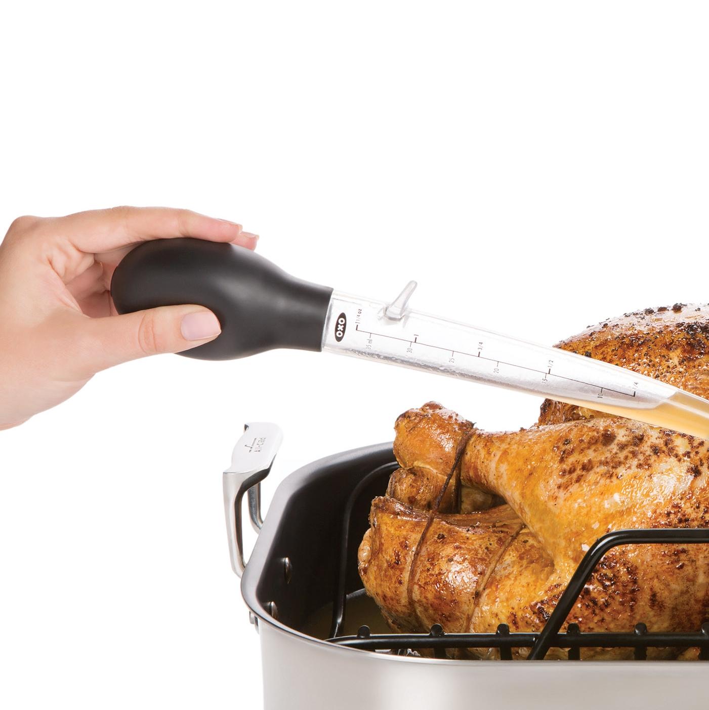 OXO Good Grips Angled Turkey Baster with Cleaning Brush