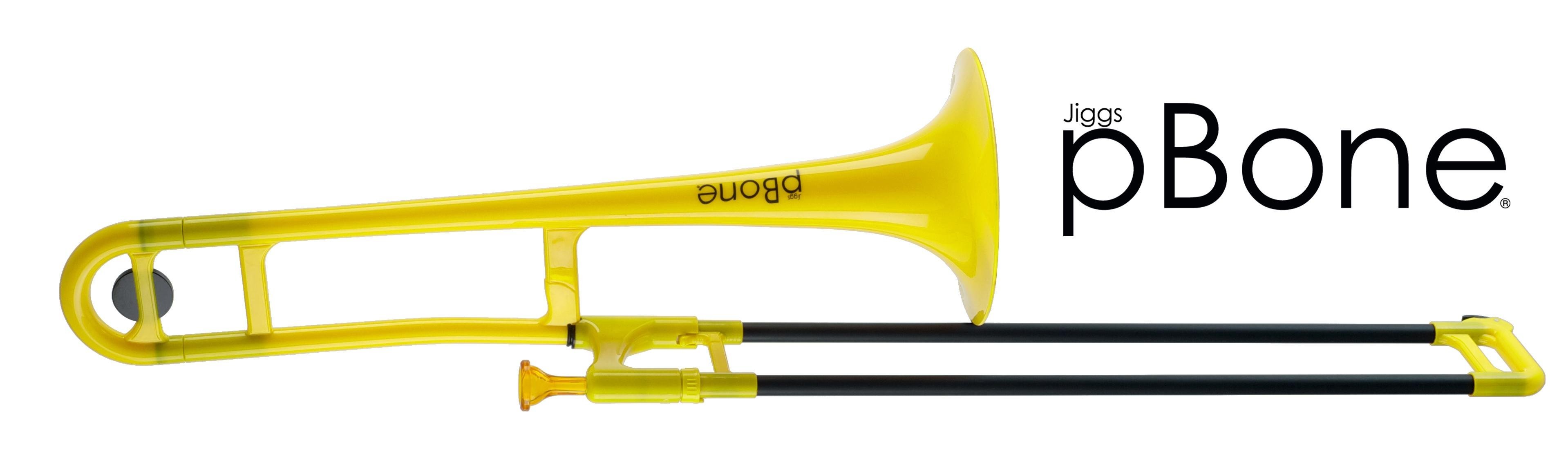 pBone PBONE1Y Jiggs Plastic Trombone, Yellow Musical
