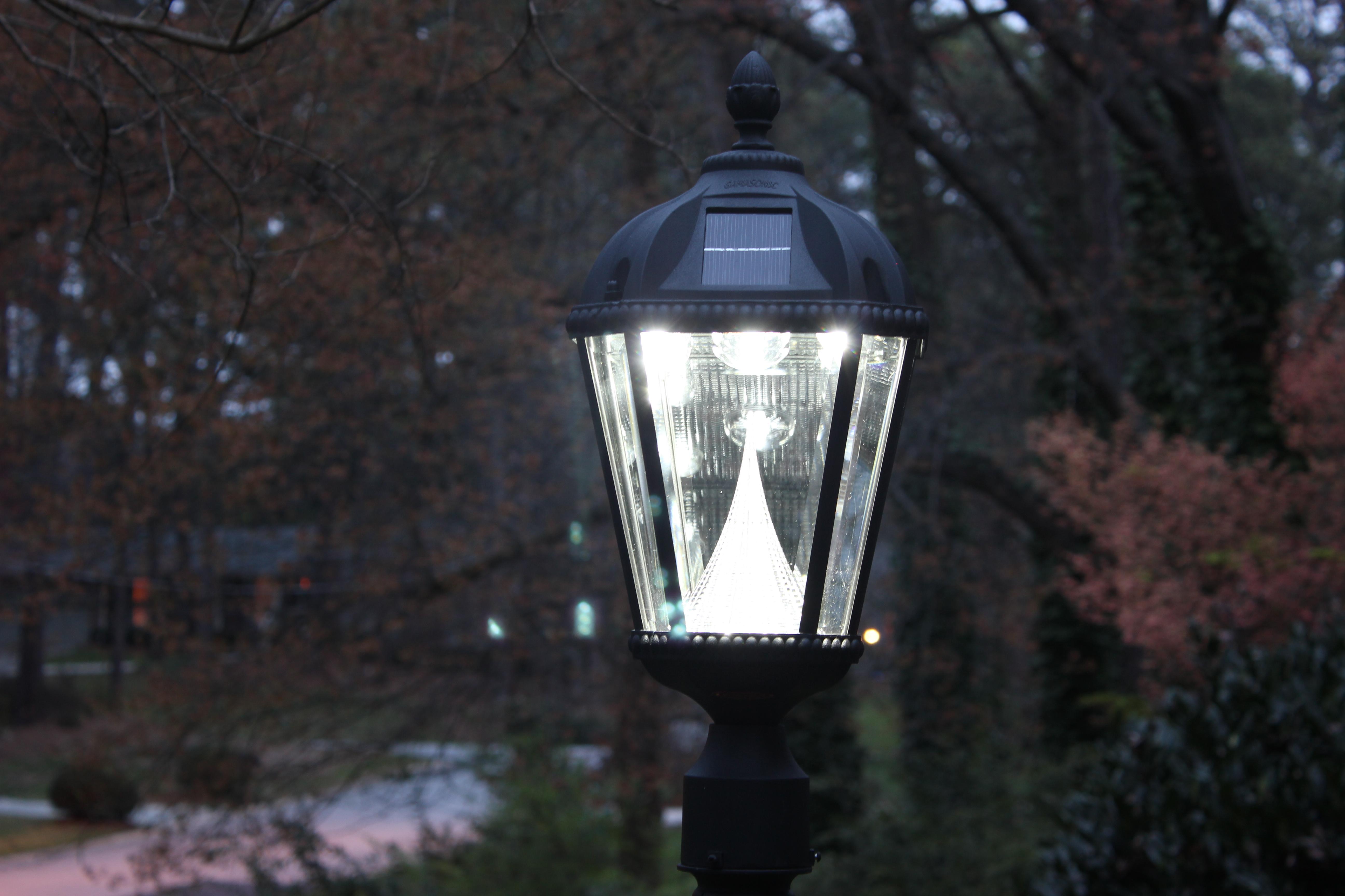 Gama Sonic Baytown Solar Outdoor Led Light Fixture Home Garden Pole Post Wall Mount Kit Outdoor Lighting Opstinains Net