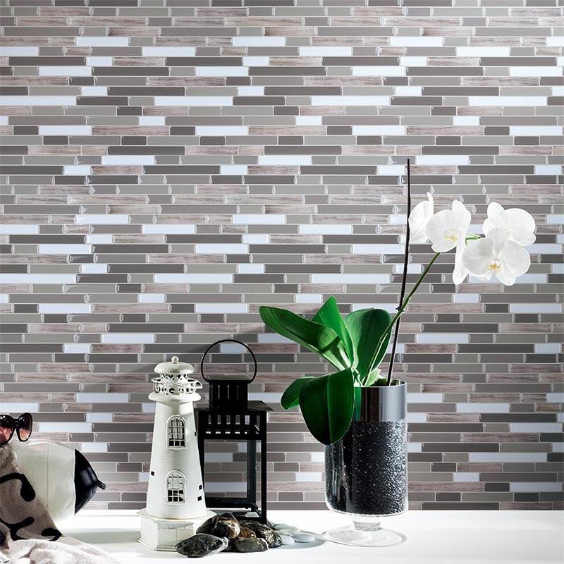 Art3d Kitchen Backsplash Peel and Stick Tile, Smart Green