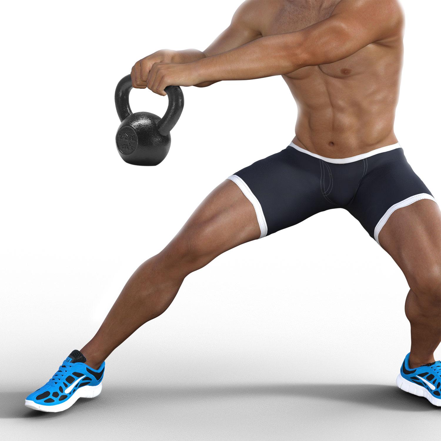 Yes4All Solid Cast Iron Kettlebell Weights Set Great for