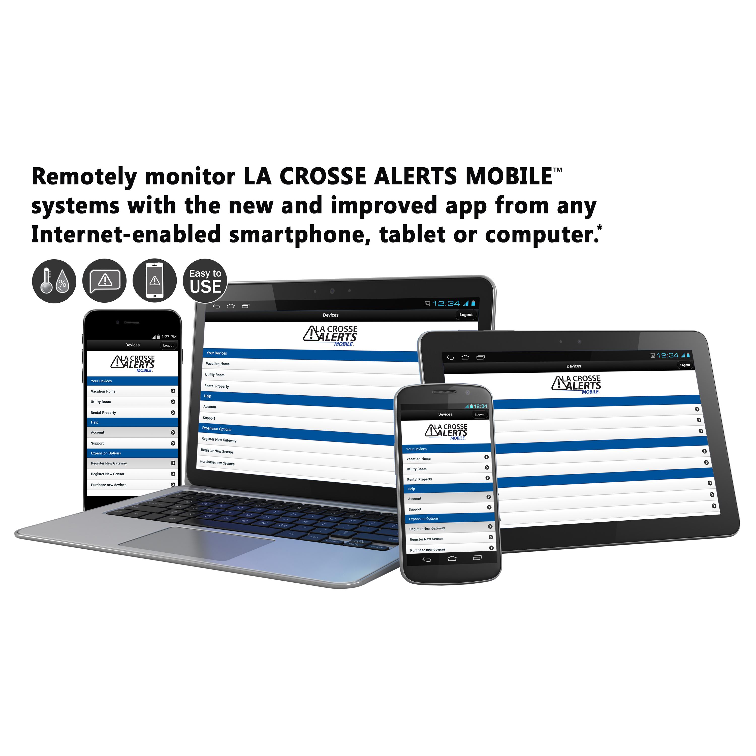 La Crosse Alerts Mobile 92625004WGB AddOn Sensor Only