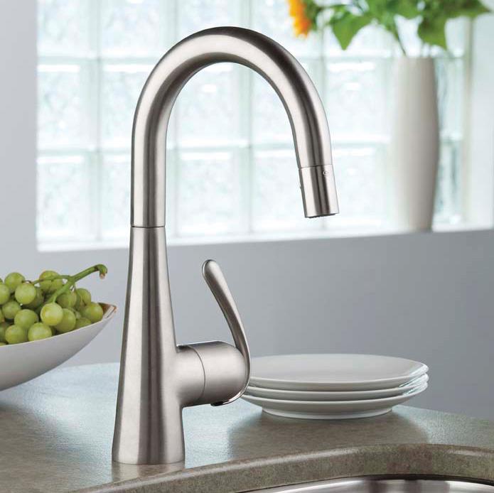 LadyLux 3 Pro SingleHandle PullDown Kitchen Prep Sink Faucet Touch
