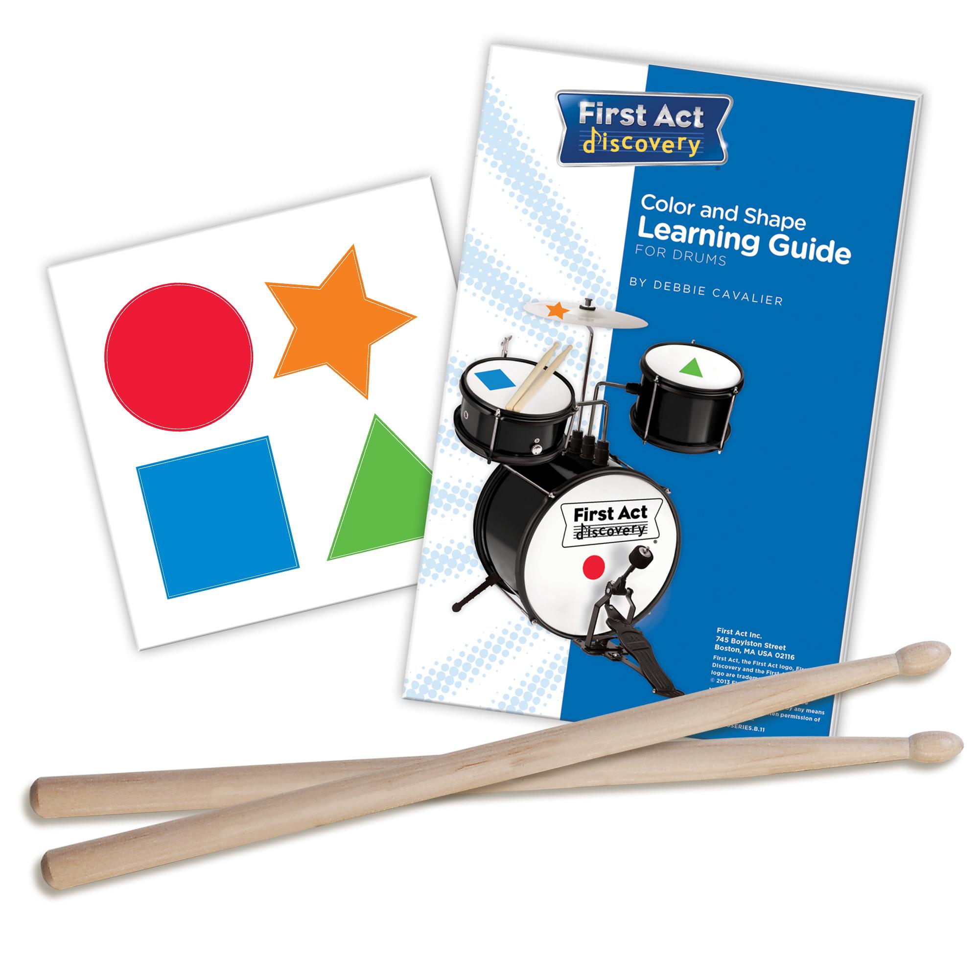 First Act Discovery Blue Swirls Stars Designer Drum Set