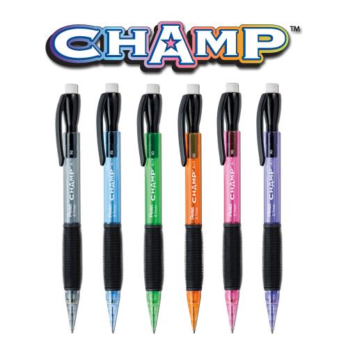 Pentel Champ Mechanical Pencil, 0.7mm, Blue Barrel, 12