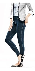Classic Denim Leggings, denim jegging, legging with pockets, denim wash legging, comfortable jeans