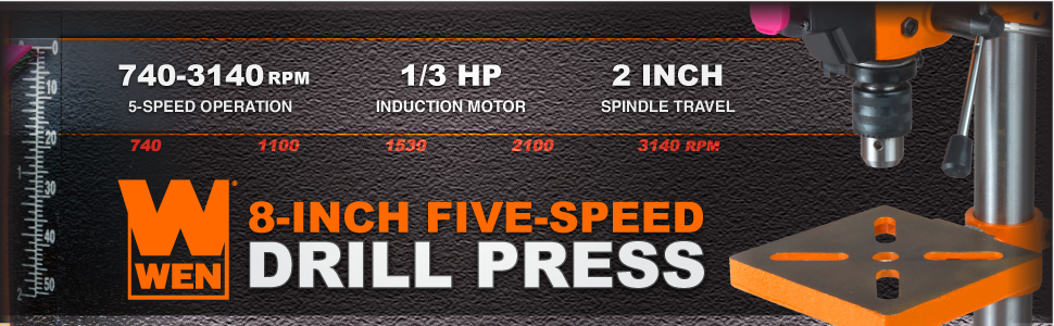 WEN 4208 8 in. 5-Speed Drill Press - - Amazon.com
