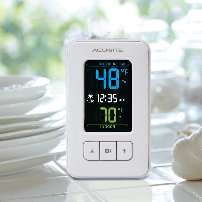 AcuRite 02028 Color Digital Thermometer with Indoor/Outdoor Temperature Home & Kitchen