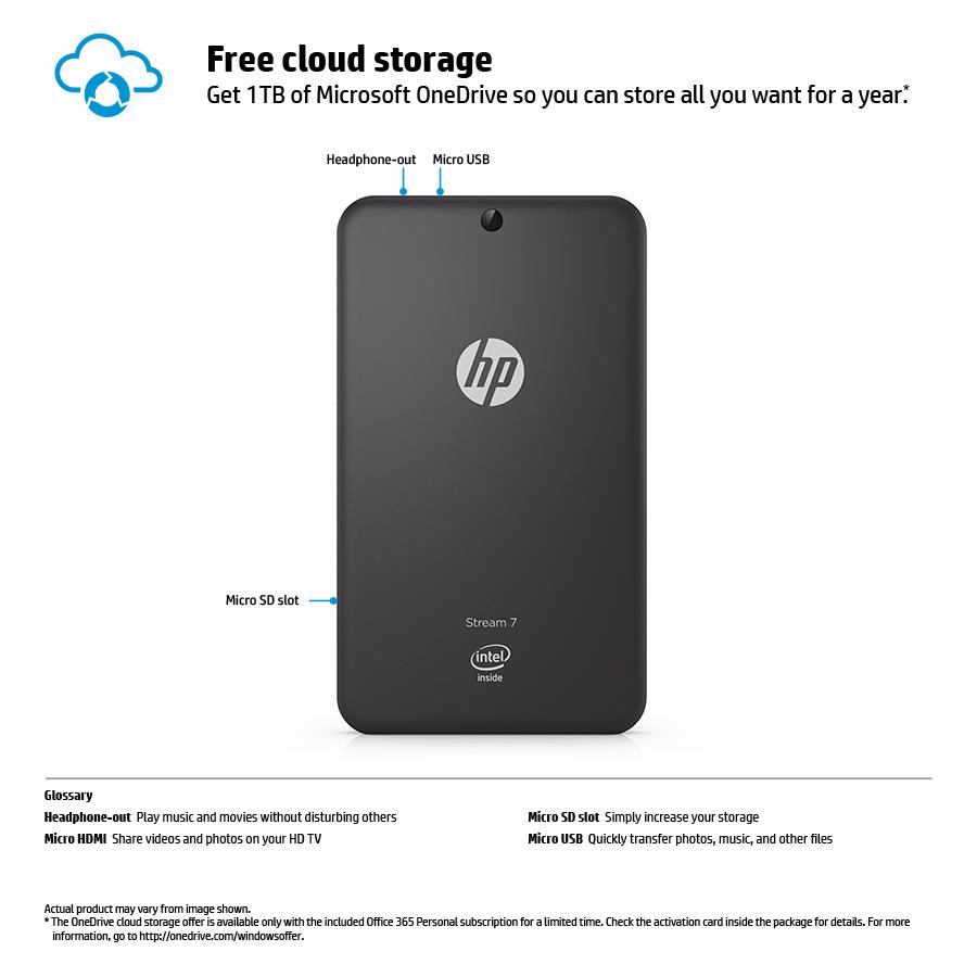 HP Stream 7 Tablet 32 GB Windows 8.1 Signature Edition