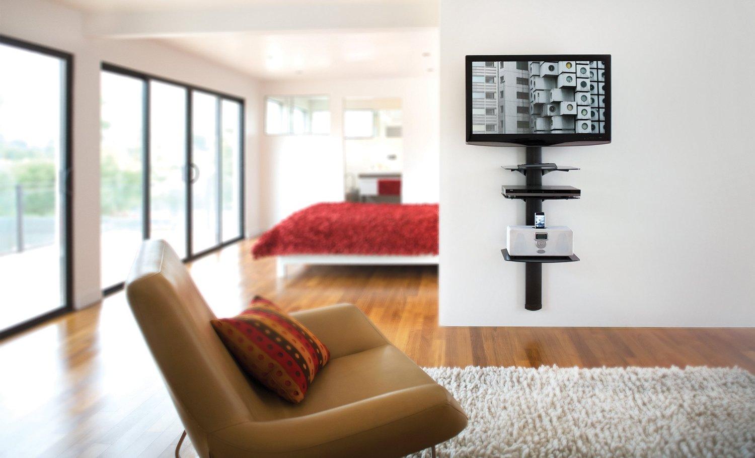 Amazon.com: OmniMount Tria 3 Shelf Wall System, Black