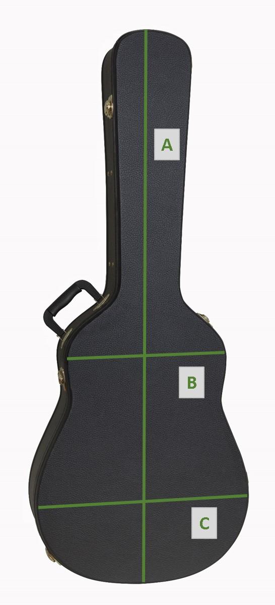 Yamaha HCAG1 Hardshell Acoustic Guitar Case Musical