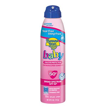 Banana Boat Baby Sunscreen Tear Sting-Free Lotion SPF 50, Oz