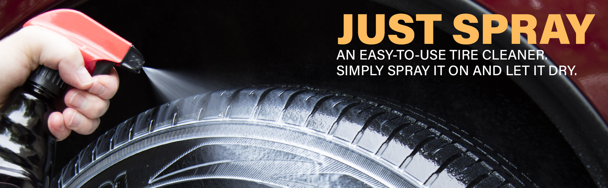 BarrettJackson Tire Shine Spray, a SprayOn Tire Dressing