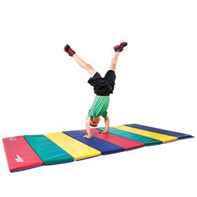 rainbow tumbling mat