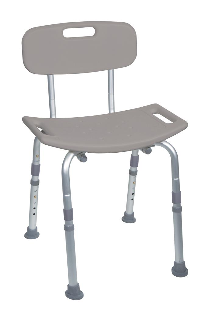 Drive Medical Shower Tub Chair Grab Bar Safety Bundle, Gray