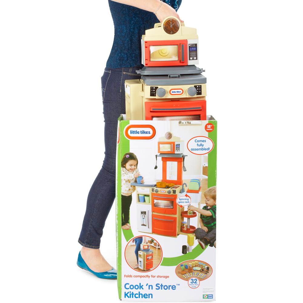 Amazon.com: Little Tikes Cook 'n Store Kitchen Playset - Red: Toys & Games