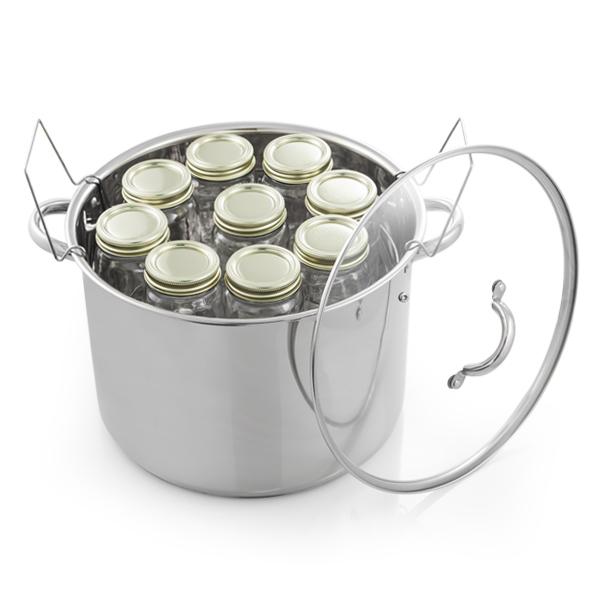 Heavy Duty Stainless Steel Water Bath Canner Cooker Jar Rack 21.5 quar