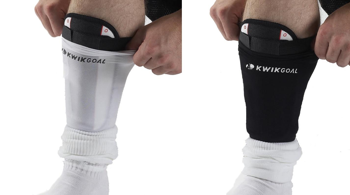 Kwik Goal Adult Shin Guard Compression Sleeves, Black
