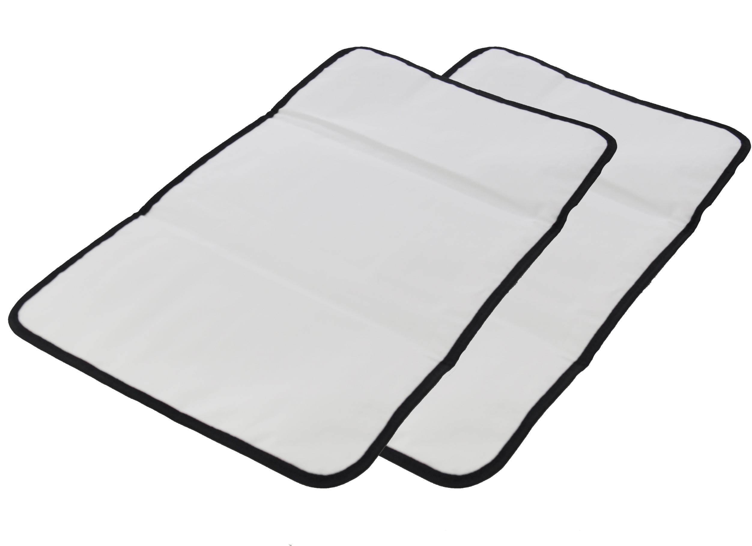 Obersee 2 Count Baby Changing Mat, Black Diaper Changing