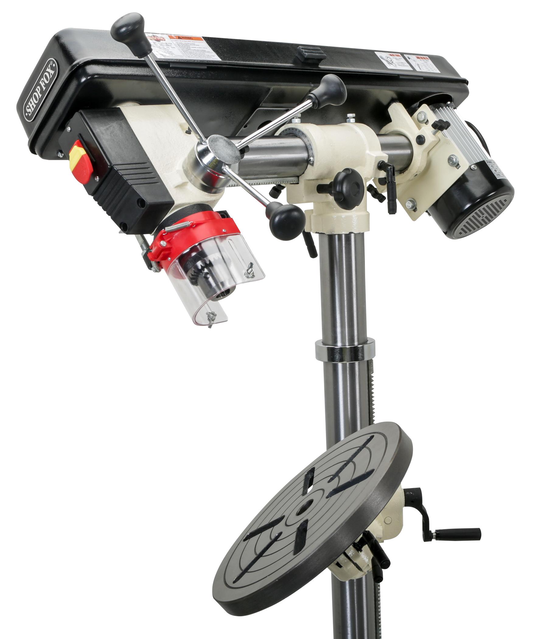SHOP FOX W1670 1/2Horsepower Floor Radial Drill Press Power Stationary Drill Presses