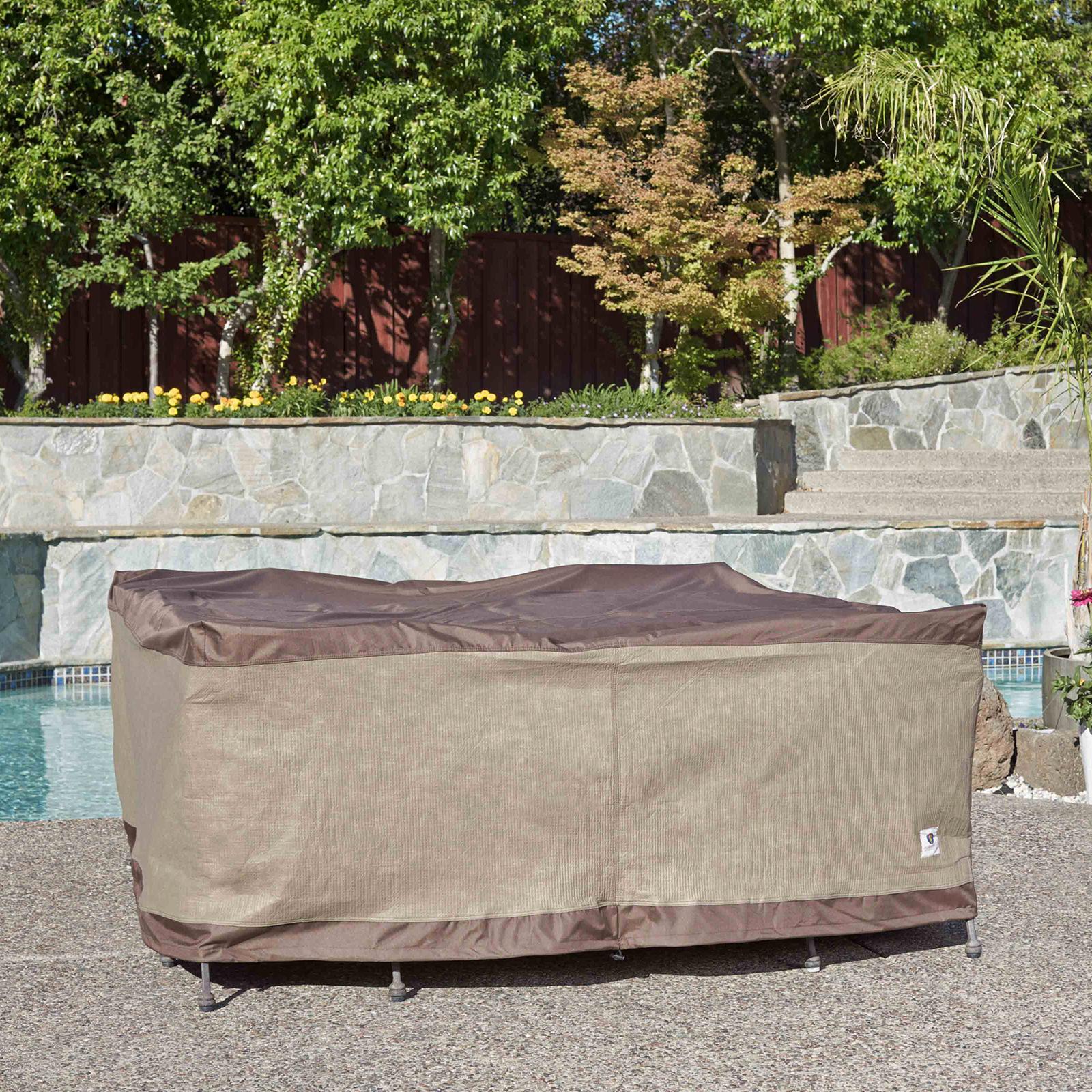 Duck Covers Ultimate Square Patio Table with Chairs Cover