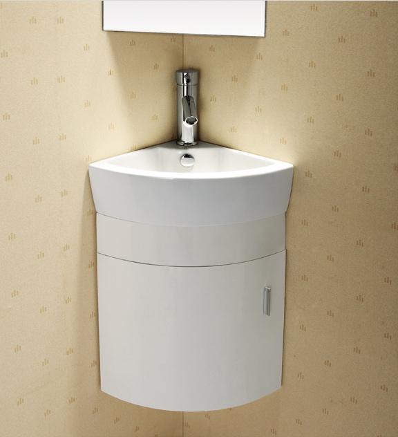 Elite Sinks EC9808 Porcelain WallMounted Corner Sink, White Corner