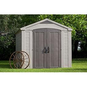 Keter Factor outdoor patio back yard storage sheds